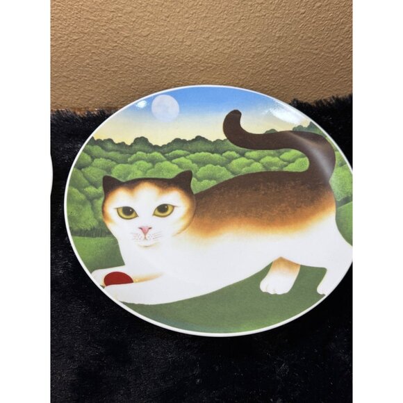 Department 56  Teaser And Tiger/Felica & Felina/  Decorative Plates Set of 4 - Picture 3 of 9